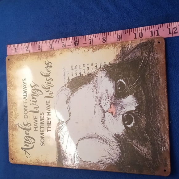 Cat metal sign 7x11.9" - Picture 4 of 6
